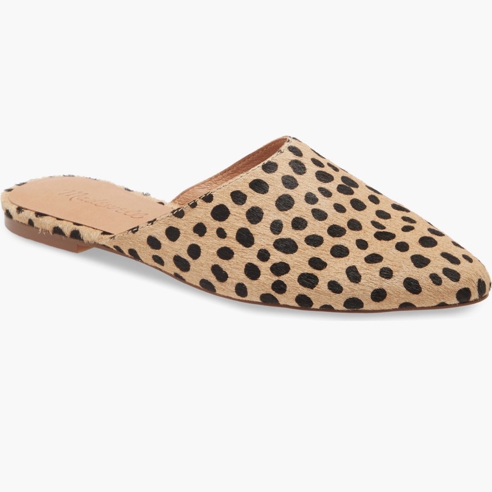 Madewell Remy Mule, Calf-Hair Cheetah Print